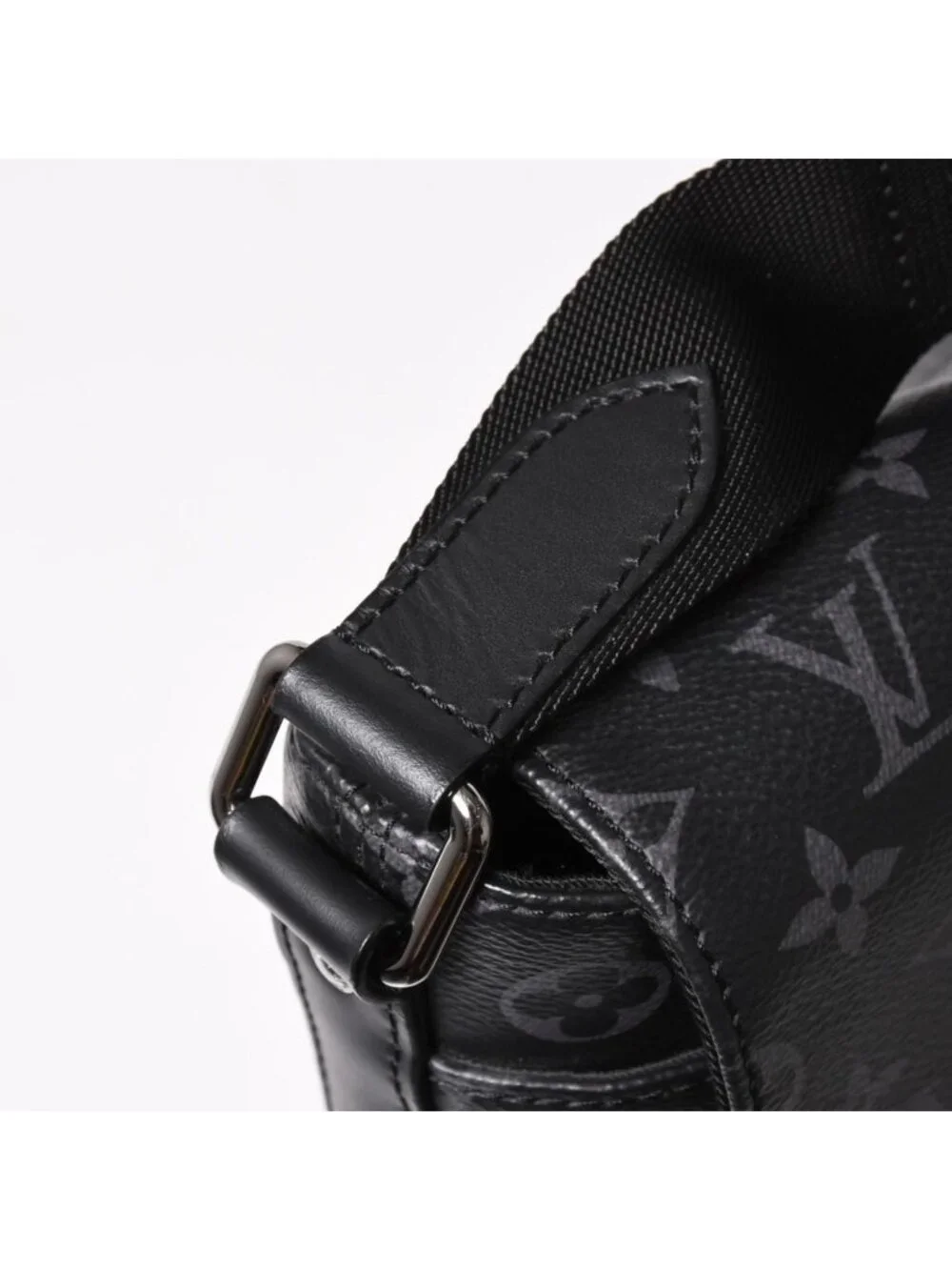 Louis Vuitton District MM Monogram Eclipse Shoulder Bag Black